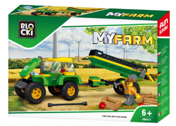 BLOCKI MyFarm Traktor z przyczepą KB0313