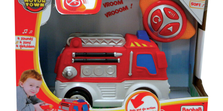 Zdalnie sterowany samochód strażacki z pilotem