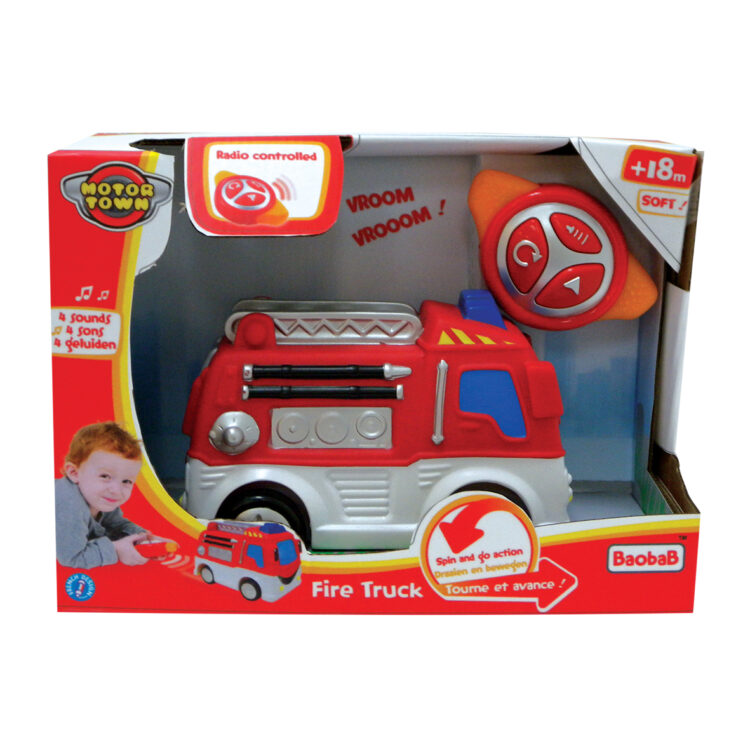 Zdalnie sterowany samochód strażacki z pilotem