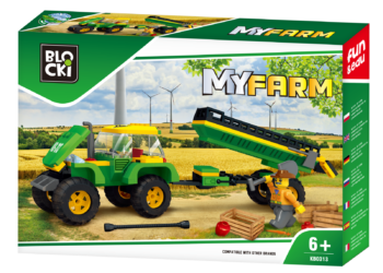 BLOCKI MyFarm Traktor z przyczepą