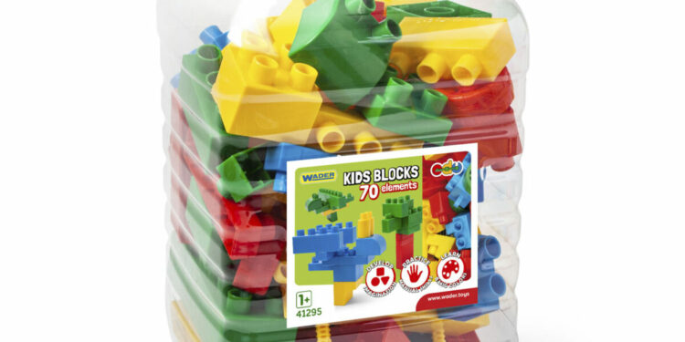 Kids Blocks klocki w pojemniku 70 el.