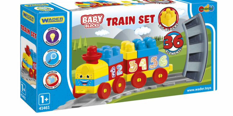 Baby Blocks kolejka 1,45 m 36 el.