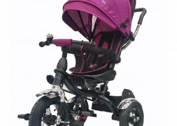 Tesoro Rowerek trójkołowy BT-12 Czarna rama-różowy