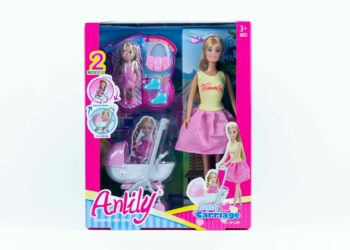 Lalka Anlily z wózeczkiem – Baby Carriage