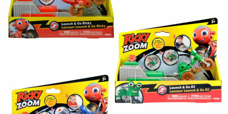 TOMY RICKY ZOOM WYRZUTNIA ASORTYMENT