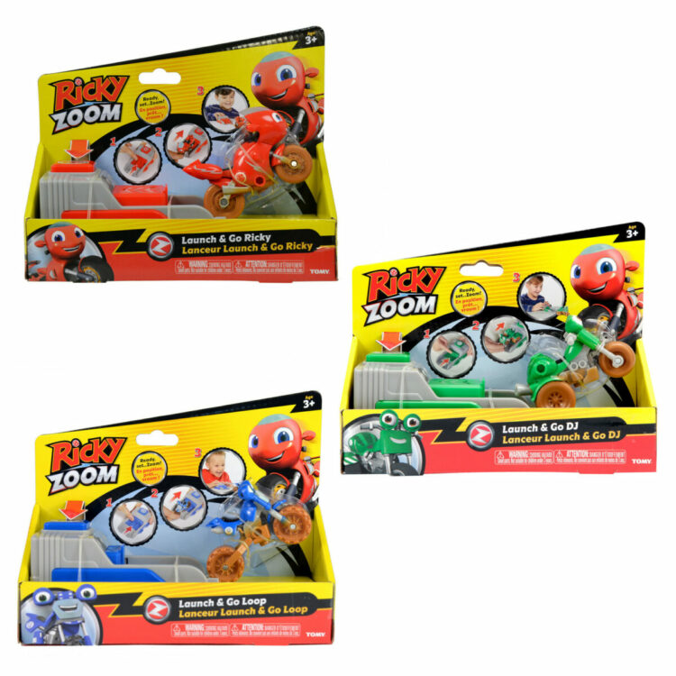 TOMY RICKY ZOOM WYRZUTNIA ASORTYMENT