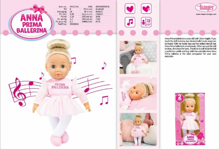 Anna Prima Ballerina 33 cm