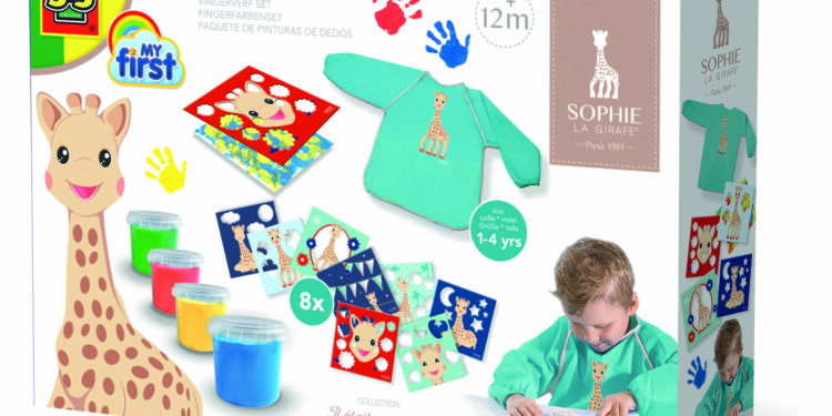 Zestaw do malowania palcami- Żyrafa Sophie