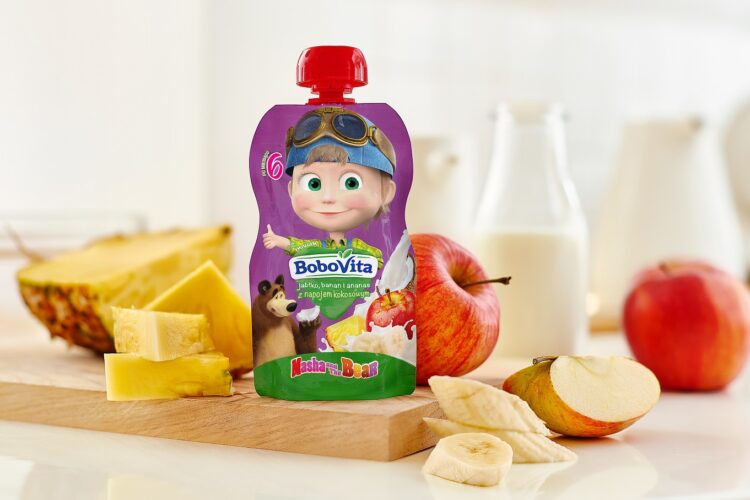 Nowe musy owocowe BoboVita Masza i Niedźwiedź – teraz jeszcze więcej pysznych smaków do wyboru!
