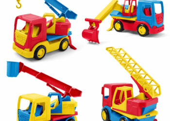 Tech Truck mix (koparka, zwyżka, straż pozarna, dźwig)