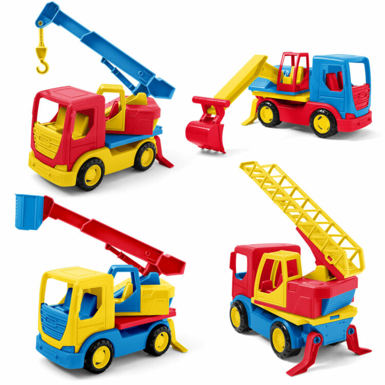 Tech Truck mix (koparka, zwyżka, straż pozarna, dźwig)