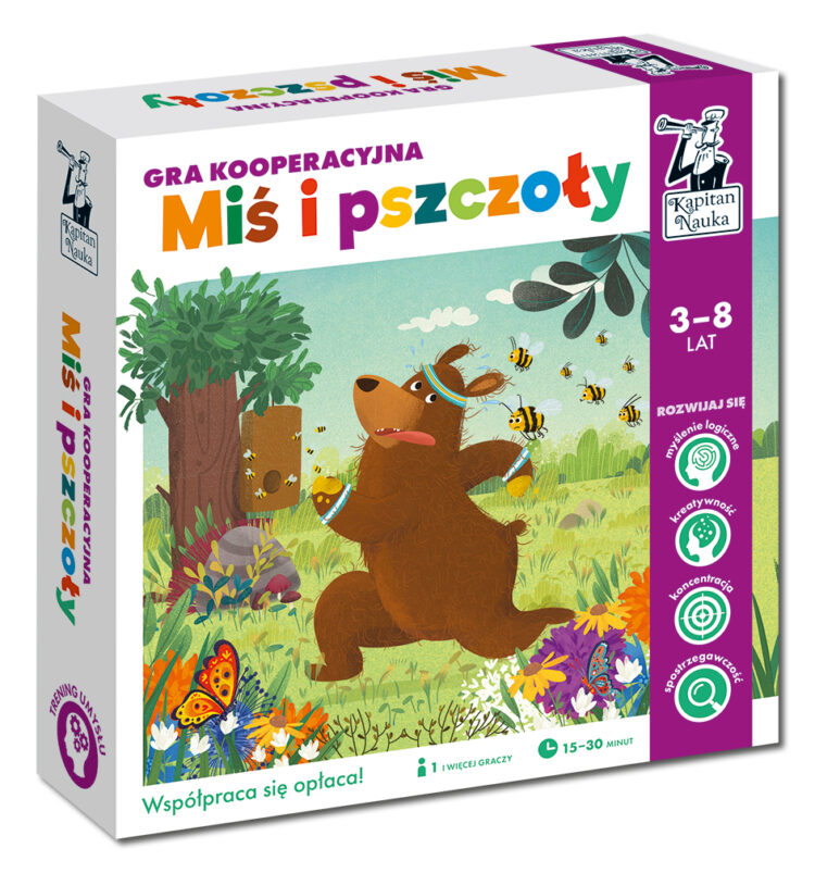 Miś i pszczoły. Gra kooperacyjna. Kapitan Nauka