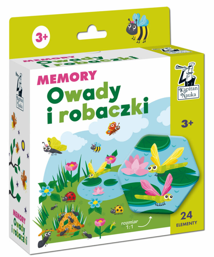 Owady i robaczki. Memory. Kapitan Nauka