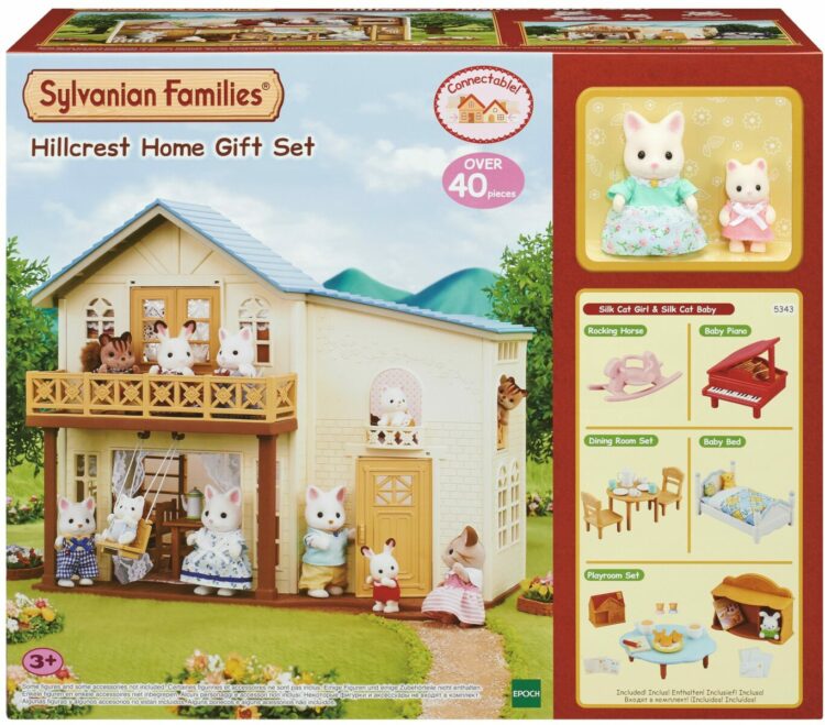 Wiejski domek z niebieskim dachem