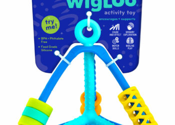 Wigloo Piramidka. Zabawka sensoryczna