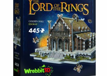 Wrebbit 3D puzzle Władca Pierścieni Złoty Dwór Edoras 445 el