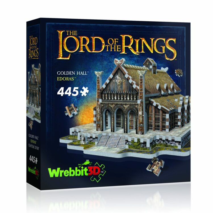 Wrebbit 3D puzzle Władca Pierścieni Złoty Dwór Edoras 445 el