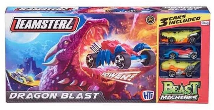 Teamsterz Zestaw Atak Smoka + 3 Auta