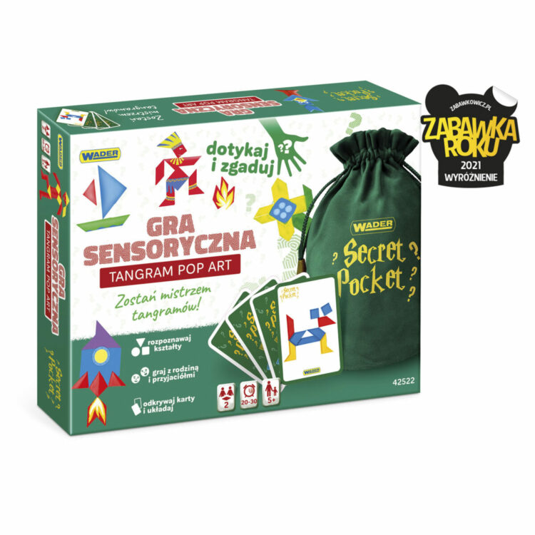 Secret Pocket Poszukiwacz Kształtów; Secret Pocket Tangram Pop Art.; Secret Pocket Mistrz Konstrukcji