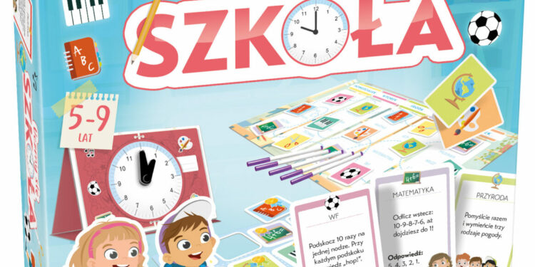 Gra planszowa Uczmy się: Szkoła