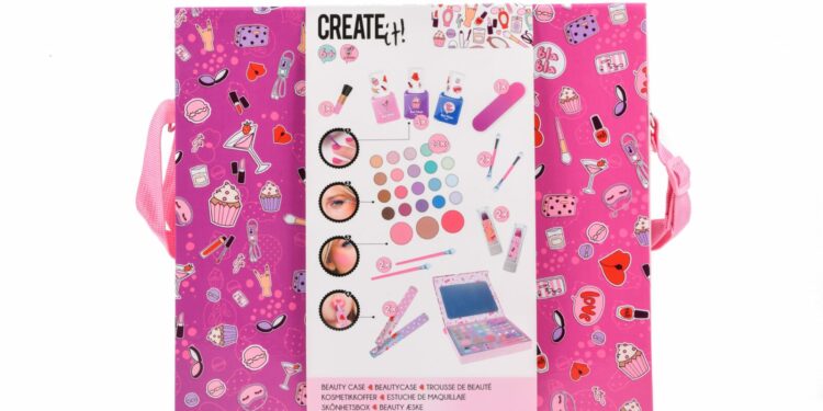 CREATE IT! Walizeczka zestaw kosmetyczny różowy
