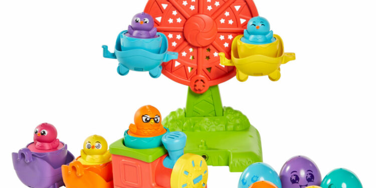 TOMY TOOMIES pociąg z jajeczkami 2w1