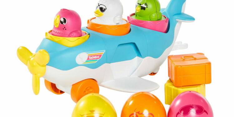TOMY TOOMIES samolot z jajeczkami 2w1