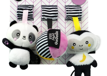 GAGAGU Pluszowe zawieszki Panda/Małpka/Piłka