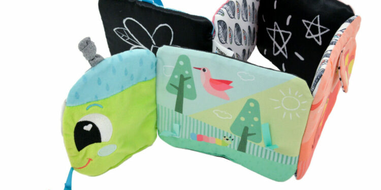 Lamaze Kolorowa gąsienica – książeczka edukacyjna