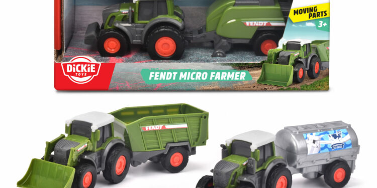 Dickie Toys mini pojazdy rolnicze na licencji FENDT