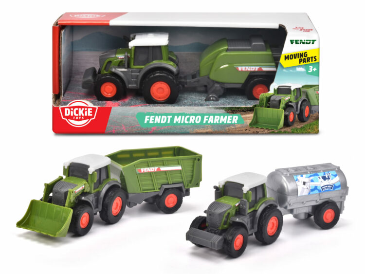 Dickie Toys mini pojazdy rolnicze na licencji FENDT