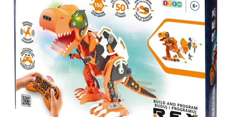 XTREM BOTS – robot interaktywny – Rex the Dino Bot