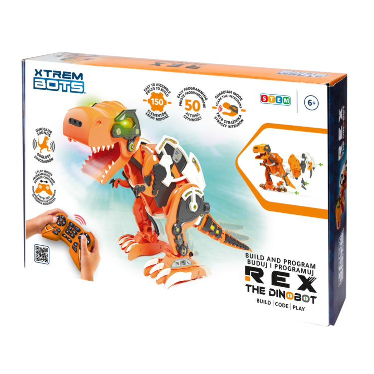XTREM BOTS – robot interaktywny – Rex the Dino Bot