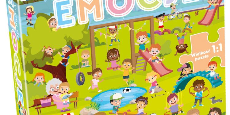 Uczmy się: Układanka edukacyjna z grą: Emocje