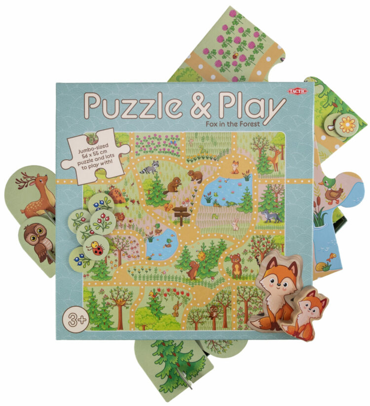 Moje pierwsze puzzle i zabawa (seria): Lis w lesie/ Kot na farmie/ Miejska przygoda