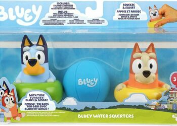 BLU13063 Bluey Figurki 3pak Do Kąpieli