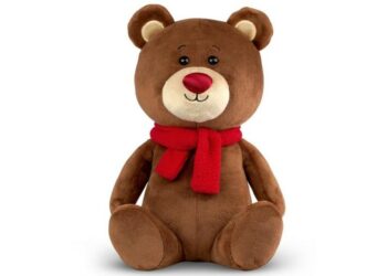 DKL0062 – KOLOROWE NOSKI – MIŚ BRĄZ 25CM