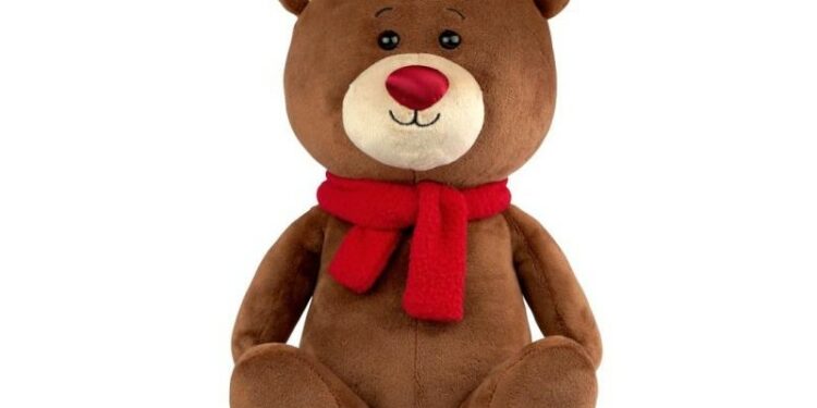 DKL0062 – KOLOROWE NOSKI – MIŚ BRĄZ 25CM