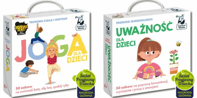 Joga i Uważność dla dzieci – bestsellerowe zestawy od Kapitana Nauki
